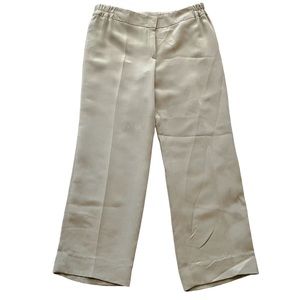 Escada Cream Wide-Leg Trousers